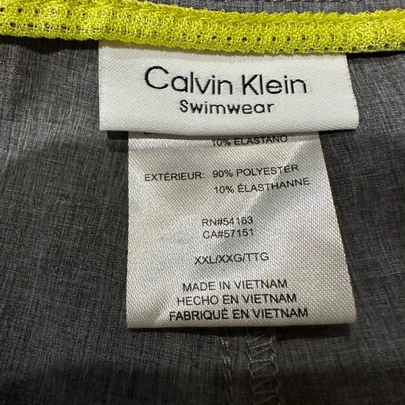 Calvin Klein Men's Swimming Gray Shorts - Picture 7 of 9